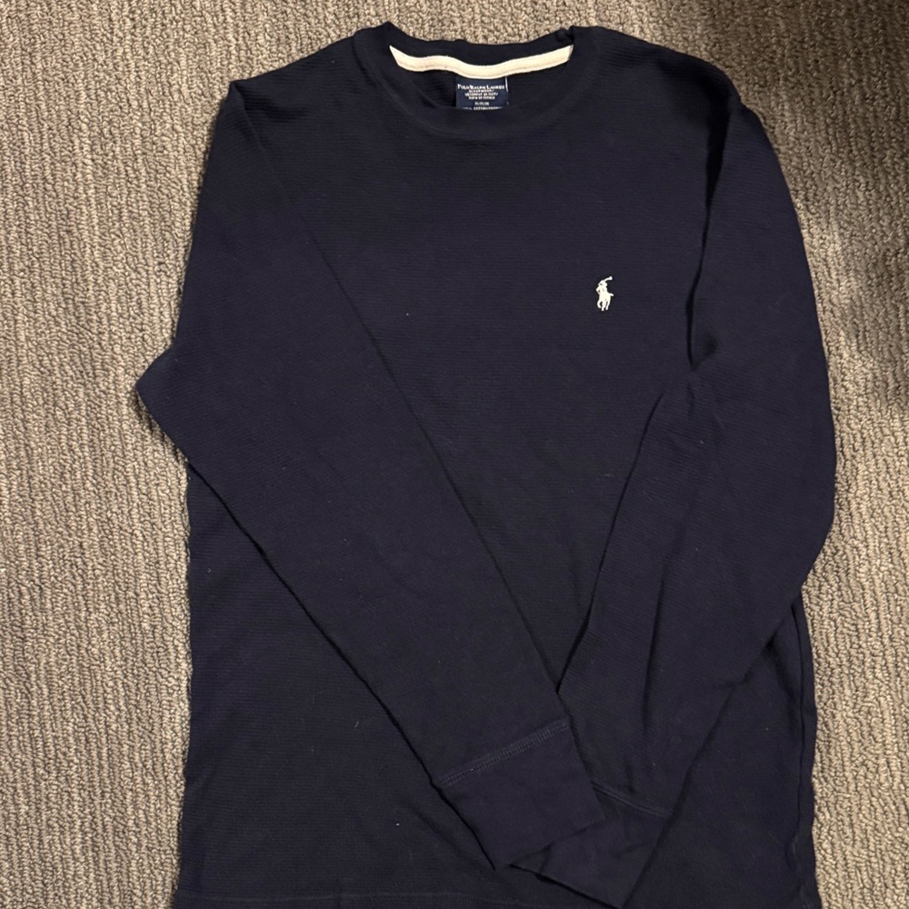 Polo by Ralph Lauren Men's Dark Blue Long Sleeve Tee